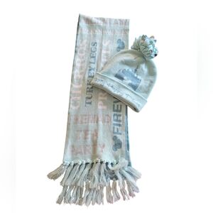 NWOT Disney Parks Official Merchandise Hat And Scarf Set In Arendelle Aq…